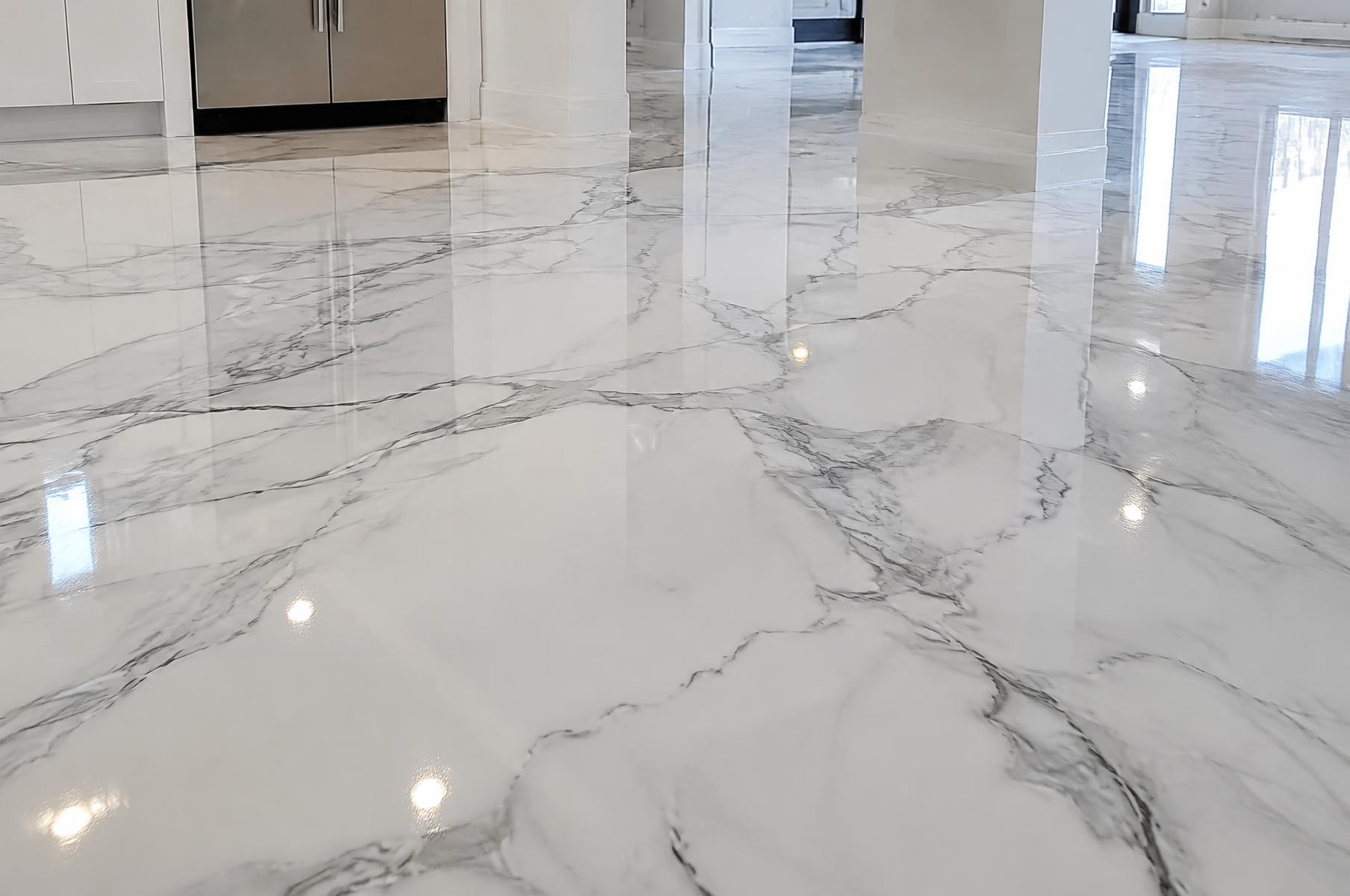 Marble Epoxy Flooring project 1 by Creative Epoxy & Concrete Coating