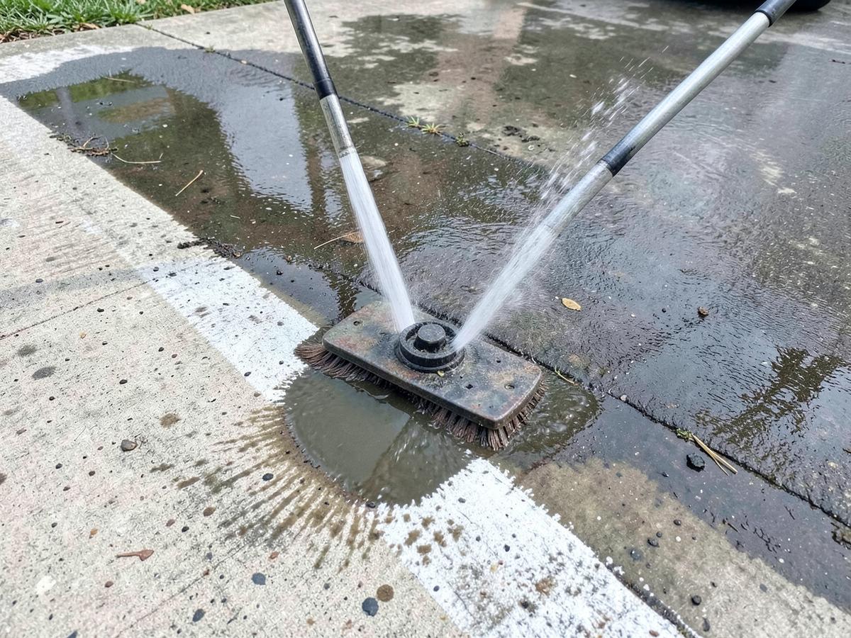 Pressure Washing installed by Creative Epoxy & Concrete Coating