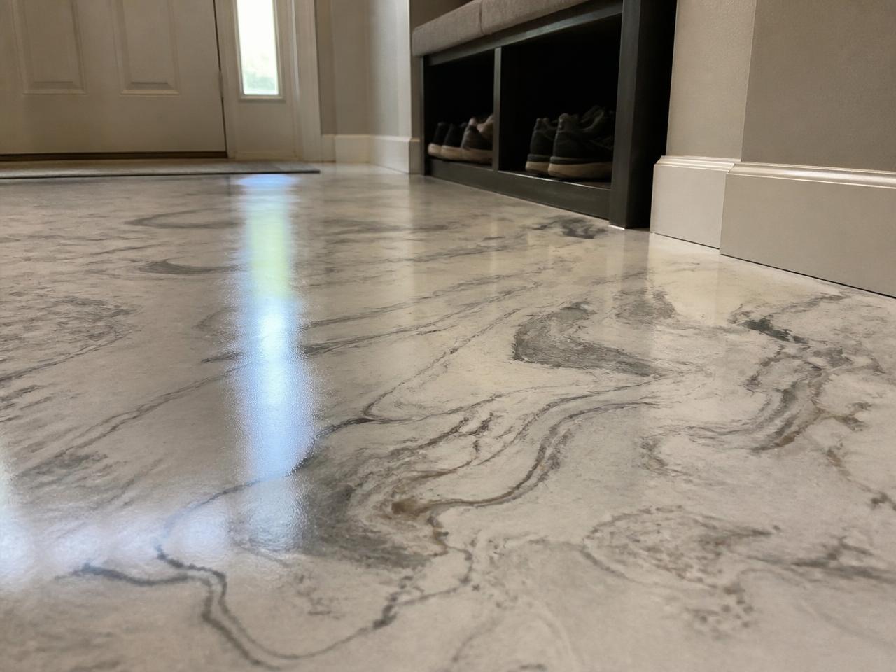 Marble Epoxy Flooring by Creative Epoxy & Concrete Coating